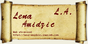 Lena Amidžić vizit kartica